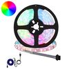 vidaXL LED stripa 2 gab. Melna un caurredzama Vara un plastmasa