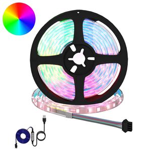vidaXL LED stripa 2 gab. Melna un caurredzama Vara un plastmasa