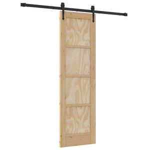vidaXL Slīdo&scaron;ās durvis ORKDAL 61 x 198,5 cm Priedes masīvkoks