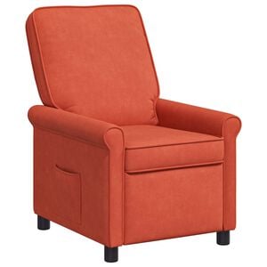 vidaXL Atzveltnes krēsls Sarkans oranžs 69 x 95 x 101 cm Audums