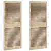 vidaXL Kabeļa Durvis ar durvīm 2 pcs Dabiska 140,5 x 2,1 x 59,5 cm