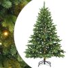 vidaXL Mākslīgā Ziemassvētku eglīte su 150 LED Zaļa 150 cm PE un PVC
