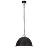 vidaXL griestu lampa, industriāls dizains, melna, 25 W, 41 cm, E27