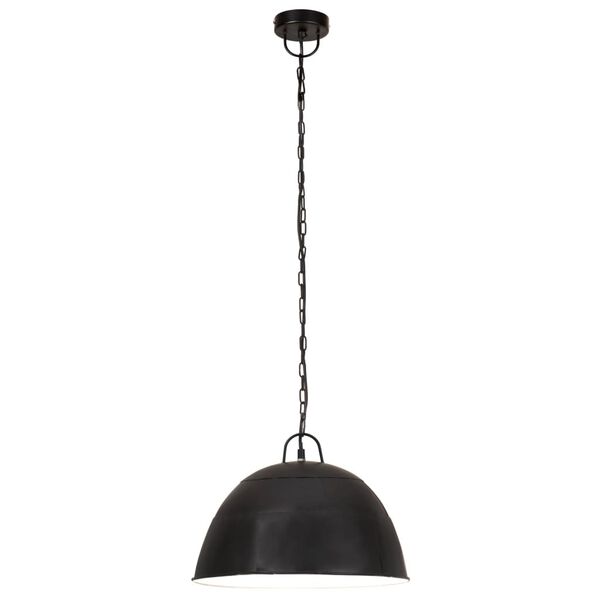 vidaXL griestu lampa, industriāls dizains, melna, 25 W, 41 cm, E27