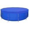 vidaXL baseina pārklājs, 460 cm, 90 g/m&sup2;, apaļ&scaron;, PE