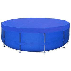 vidaXL baseina pārklājs, 460 cm, 90 g/m&sup2;, apaļ&scaron;, PE