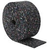 vidaXL Gumijas granulu rullis Melns 1000 x 10 x 0,8 cm Gumija