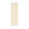 vidaXL Pleated Blind Cream 50x100 cm Auduma platums 49,4 cm