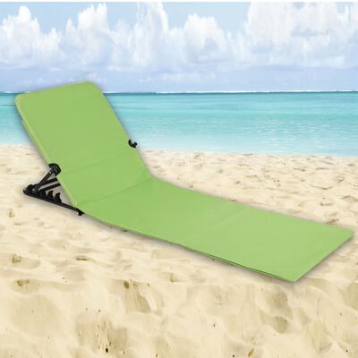HI pludmales paklājs, salokāms, zaļš PVC