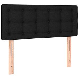 vidaXL gultas galvgalis, 80x5x78/88 cm, melns audums