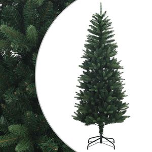 vidaXL Artificial Hinged Christmas Tree 120 cm PE un PVC Zaļa