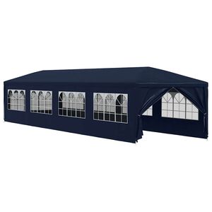 vidaXL dārza nojume, 3x12 m, zila