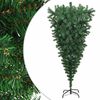 vidaXL Ziemassvētku egles PVC, Steel Zaļa