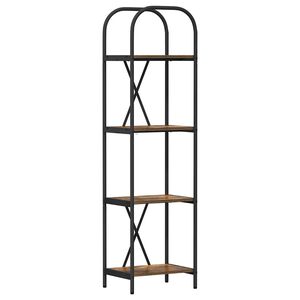 vidaXL Grāmatu plaukts 4 līmeņi 40 x 30 x 146 cm Inženierijas koks