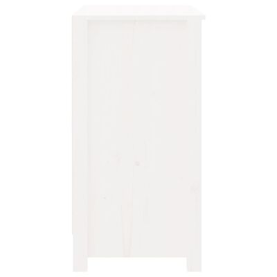 vidaXL grāmatu plaukts, balts, 80x35x68 cm, priedes masīvkoks