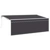 vidaXL Izvelkams jumtiņ&scaron; Antracīts 400 x 200 cm