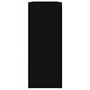 vidaXL kumode, melna, 91x29,5x75 cm, inženierijas koks