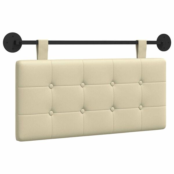 vidaXL Karājo&scaron;s galvgalis Krēmkrāsa 100 x 55 x 5 cm Mākslīgā āda