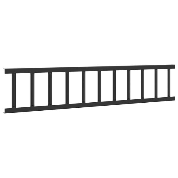 vidaXL Jumta sniega aizsargs Melna 300 x 2,5 x 20 cm Tērauds