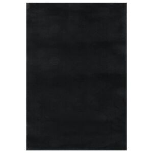 vidaXL pinkains paklājs, melns, 240x305 cm, poliesters