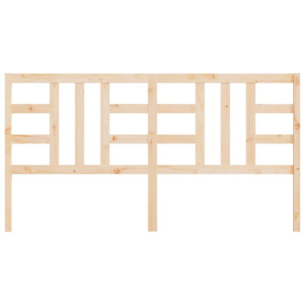 vidaXL gultas galvgalis, 206x4x100 cm, priedes masīvkoks