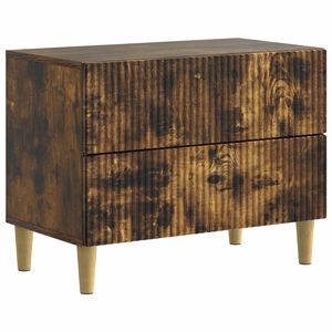 vidaXL Nakts skapītis ar atvilktni Kūpināts ozols 62 x 34,5 x 48 cm