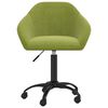 vidaXL grozāms virtuves krēsls, gai&scaron;i zaļ&scaron; samts