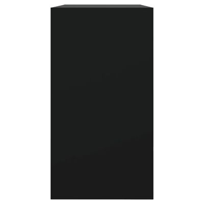 vidaXL apavu skapītis, melns, 80x34x63 cm, inženierijas koks
