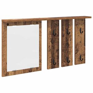 vidaXL Sienas pakaramais Pie sienas Vecs koks 85 x 10 x 45 cm