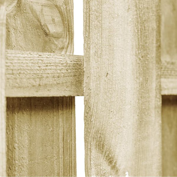 vidaXL dārza žoga vārti, impregnēts priedes koks, 100x75 cm