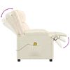 vidaXL masāžas krēsls, krēmkrāsas mākslīgā āda
