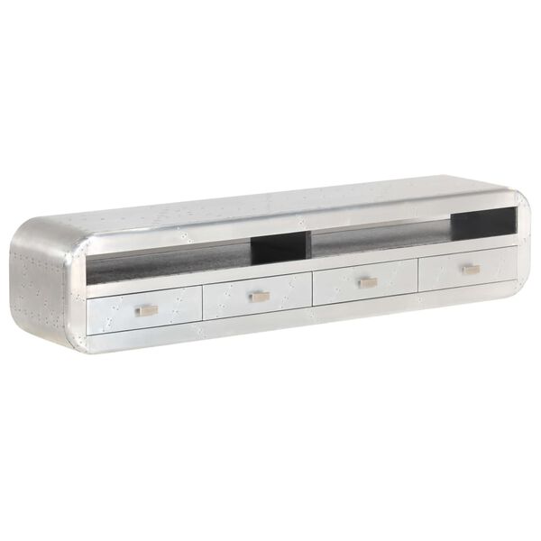 vidaXL TV skapītis, vintāžas, aviācijas dizains, 140x30x30 cm