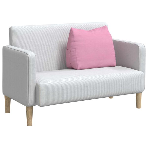 vidaXL Atpakaļ spilvens Rozā 60 x 20 x 50 cm audums