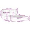 vidaXL gultas rāmis, Viana, bez matrača, kapučīno, 160x200 cm, mākslīgā āda