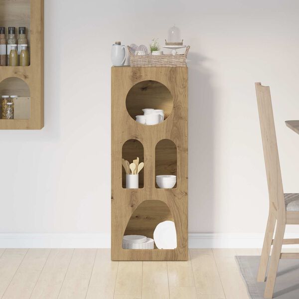 vidaXL Puse Artisānā ozols 40 x 35 x 100.5 cm Inženierijas koks