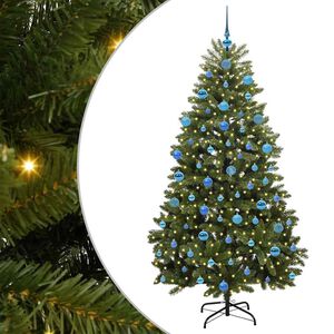 vidaXL Mākslīgā Saliekamā Ziemassvētku Egle Zaļa 180 cm PVC un tērauds