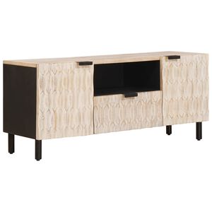 vidaXL Televizora skapī&scaron;a Baltā mazgā&scaron;ana apdare 105 x 33 x 46 cm