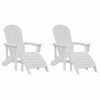 vidaXL Dārza krēsls 2 pcs Balts 83 x 74 x 92 cm Polietilēns
