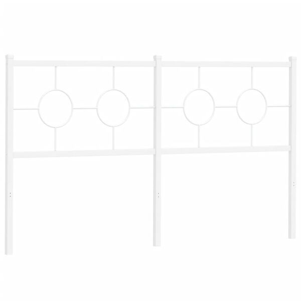 vidaXL gultas galvgalis, balts, 160 cm