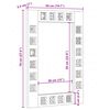 vidaXL Vannas istabas spogulis Valriekstu koks 50 x 70 x 2,5 cm
