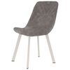 vidaXL virtuves krēsli, 2 gab., pelēka mākslīgā āda