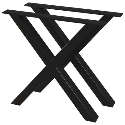 vidaXL virtuves galda kājas, 2 gab., X forma, 80x72 cm