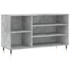 vidaXL apavu plaukts, betonpelēks, 102x36x60 cm, inženierijas koks