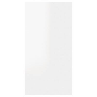 vidaXL TV skapītis, 30,5x30x60 cm, spīdīgi balts, skaidu plāksne