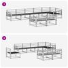 vidaXL Āra dīvānu komplekts 8 pcs Dabiska Cietā akācijas koks
