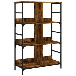 vidaXL grāmatplaukts, ozolkoka, 78,5x33x117,5 cm, inženierijas koks