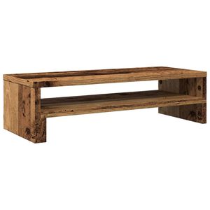 vidaXL monitora paliktnis, veca koka, 54x22x15 cm, konstruēts koks