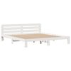 vidaXL gulta ar grāmatu plauktu, bez matrača, 180x200 cm, priedes koks
