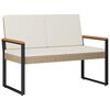 vidaXL Āra sols 2 -Seater 107 x 61 x 80 cm poliratāns Taisnstūra
