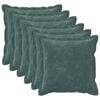 vidaXL Pledu spilvens 6 gab. HOUTEN Jūras zila 30 x 30 cm